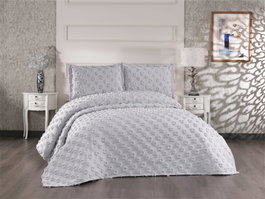 L'essentiel linge de maison Hayal - Grey Juego de Colcha Doble